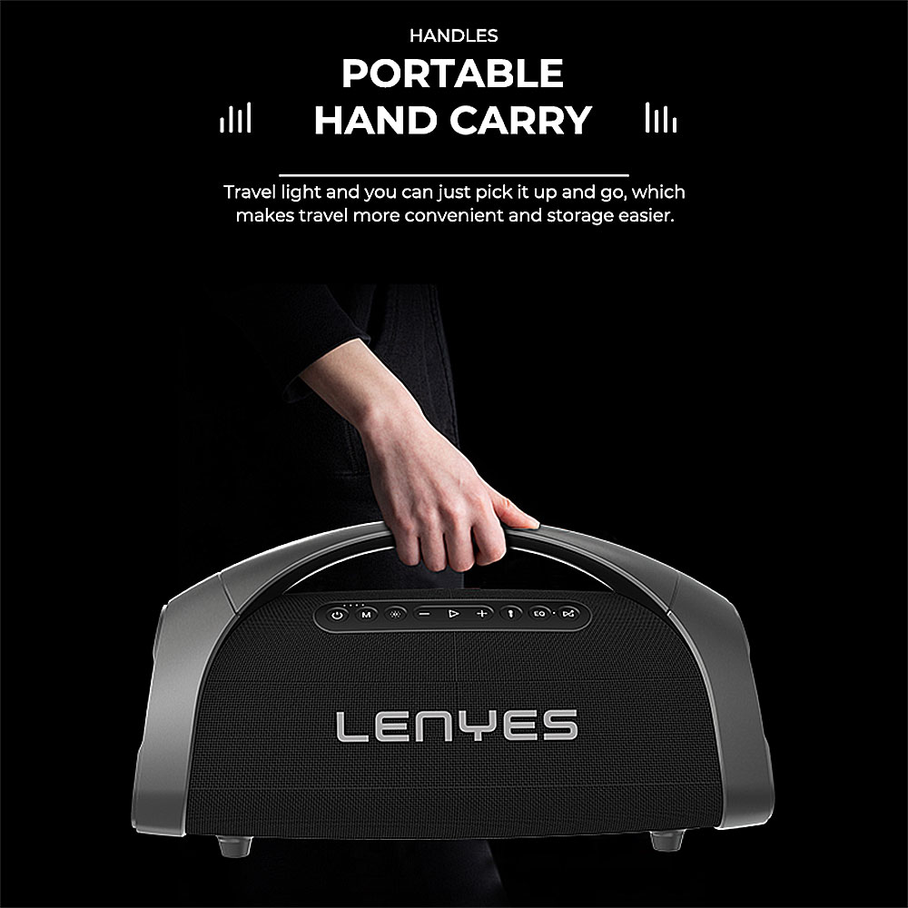 Loa xách tay LENYES S873, kèm 2 mic UHF, 400W